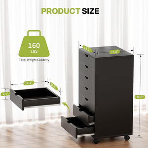 <span class=keywords><strong>Cajonera</strong></span> Simple de Metal <span class=keywords><strong>para</strong></span> Debajo DE LA Mesa Gabinete de <span class=keywords><strong>Escritorio</strong></span> 7 Cajones Gabinete de Almacenamiento de Acero <span class=keywords><strong>para</strong></span> Oficina en Casa - Product Image 3