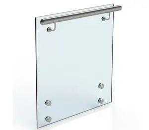 Werkseitig an der Wand montierter Glas balkon Treppen geländer Clip beschläge Edelstahl Glas Abstands halter