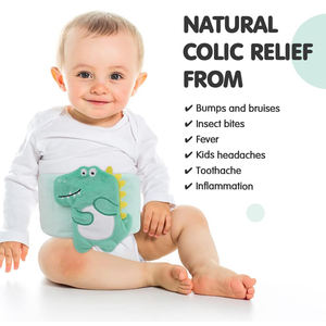 Alivio para Cólicos, Gases y Dolor de Estómago, Envoltura Térmica para el Abdomen con 2 Paquetes de Gel para Recién Nacidos y Bebés, Almohadilla Térmica para Bebés - Product Image 2