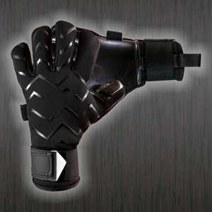 Guantes de fútbol personalizados de calidad profesional para porteros 100% látex alemán Nylon PU y cuero - Product Image 3