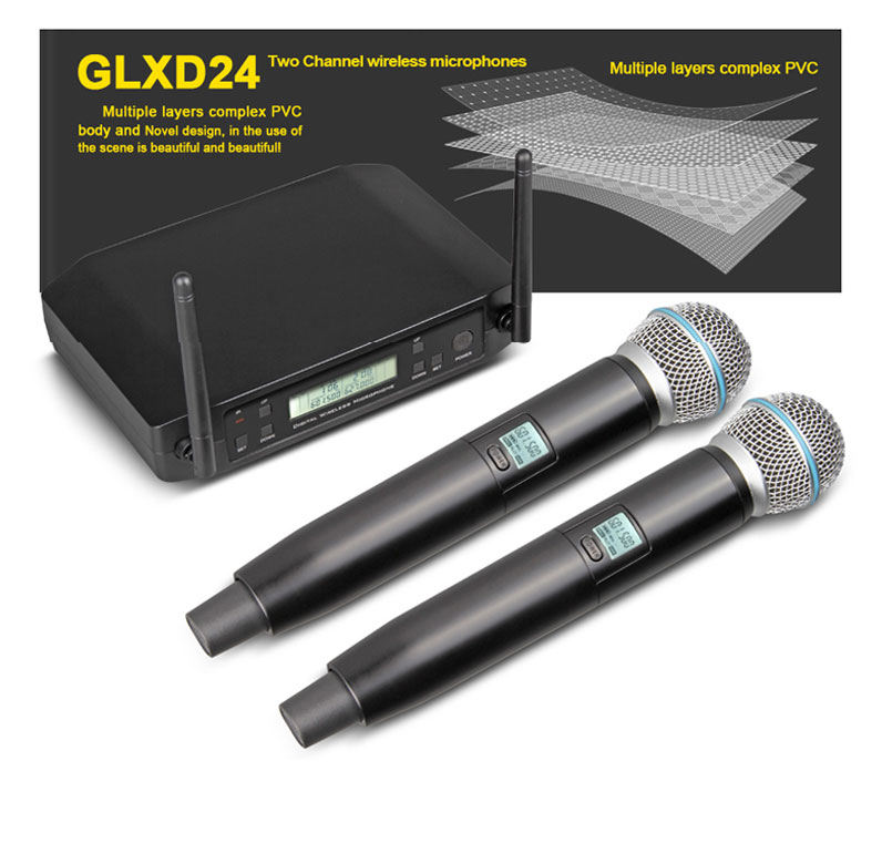 SHURE GLXD4 BATE87A ワイヤレスマイクシステム GLXD24+/B87A - Digital Wireless Handheld System with BETA
