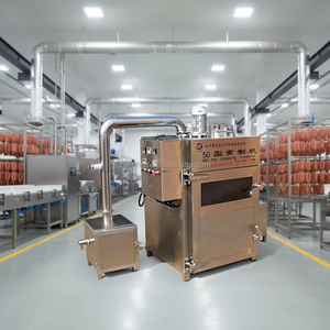 آلة تدخين صناعية أوتوماتيكية للأسماك واللحوم بسعة 30/50/100/250 كجم، فرن تدخين للنقانق والأسماك الباردة - Product Image 5