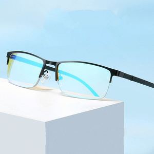 Lunettes de soleil demi-cerclées carrées tendance 2025 pour daltoniens (rouge-vert) – Vente en gros pour hommes et femmes - Product Image 1