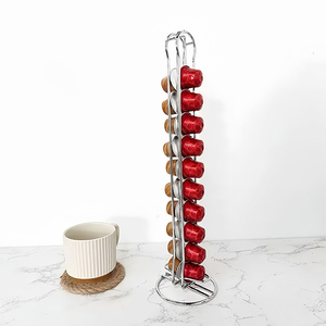 Soporte multifunción para cápsulas de café DaS, soporte para cápsulas de café Nestlé Chapado en metal para oficina en casa - Product Image 3