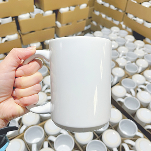 Tazza da Sublimazione da 15 oz per <span class=keywords><strong>Stampa</strong></span> Personalizzata, Tazza da Caffè per Termotrasferimento, Tazza in Ceramica Lavabile in Lavastoviglie all'Ingrosso, Regali Promozionali - Product Image 5
