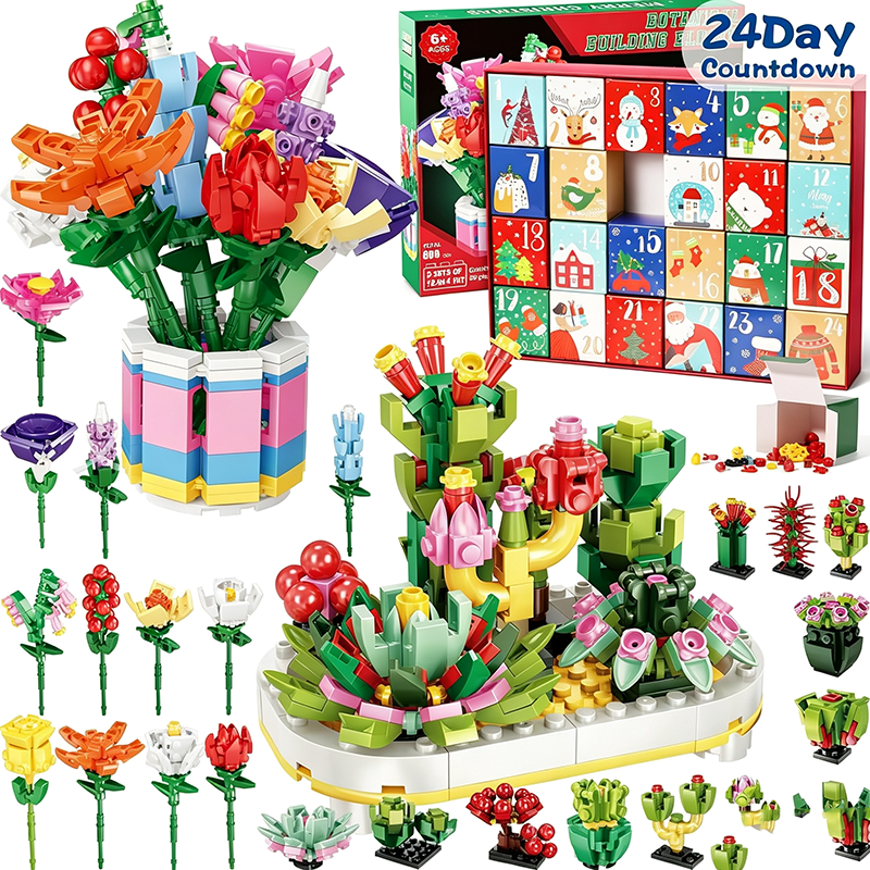 Flower Bouquet Advent Calendar for Adults Teens Kids 24 Days Christmas ...
