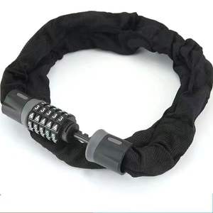 Antivol de vélo de montagne 20 mm, chaîne à combinaison à 5 chiffres, <span class=keywords><strong>cadenas</strong></span> à 5 chiffres, chaîne de vélo - Product Image 1