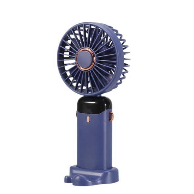 2025 Wholesale Rechargeable Digital Display Folding Mini Handheld Portable Air Cooling Fan with Base Display Foldable Stand Fan