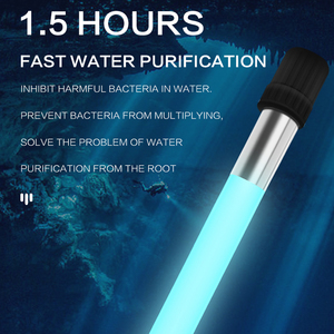Lámpara Sumergible <span class=keywords><strong>UV</strong></span> <span class=keywords><strong>Bactericida</strong></span> de Vidrio Ecológica para Estanques de Peces, Acuarios, Desinfección, Purificador de Algas, Tratamiento de Agua con Sinke - Product Image 3