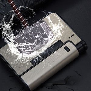 Distributeur Automatique d'Éjection de Cigarettes, Étui Briquet Gadget pour Hommes, Cadeau de Noël, Boîte à Cigarettes en Métal - Product Image 5