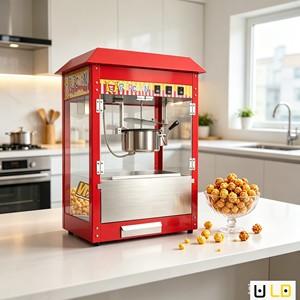 LEDE Motorisierte Retro-Popcornmaschine mit Automatikfunktion und Rührfunktion, Kugelförmiges Design für den Heimgebrauch - Product Image 6