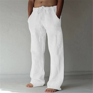Custom Logo Wholesale New <strong>Men</strong> Summer Pants - Wide Leg Casual <strong>Trousers</strong> (Beach/Sports/Streetwear) - Product Image 2