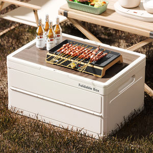 Caja de Almacenamiento Plegable Multifuncional Haogle para Jardín, Camping y Picnic, con Superficie de Madera - Product Image 6