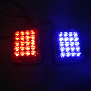 <span class=keywords><strong>6W</strong></span> Mini Vuông bề mặt gắn đèn giao thông màu đỏ và màu xanh ánh sáng cảnh báo xe cứu thương với 7 Mẫu nhấp nháy - Product Image 4