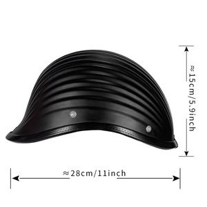 Caschi per moto da fabbrica all'ingrosso mezza faccia per uomini e donne bici classica strada caschi da moto a faccia aperta - Product Image 6