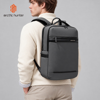 Sac à dos pour ordinateur portable Arctic Hunter en polyester, imperméable, grande capacité, avec ceinture à coussin d'air pour le bureau et les voyages