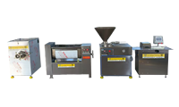Ligne de production de saucisses automatique à petite échelle commerciale Chorizo Embutidos Frankfurter Vienne Hotdog Saucisse Salami Faire la machine