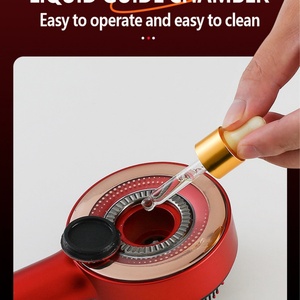 Red Blue Vibration Head Massage Brush EMS Scalp Anti-Hair Loss Electric Hair Growth <b>Comb</b> Oil Applicator - Product Image 5
