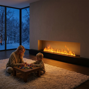 Caminetto a atomizzazione senza canna fumaria, senza ventilazione richiesta, fuoco simulato senza fiamma, arredo sicuro per spazi chiusi - Product Image 4