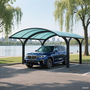 Tienda de campaña de acero económica personalizada para refugio de coches, garaje portátil a prueba de lluvia para SUV/coches, estilo moderno y sencillo para aparcamiento de coches - Product Image 5