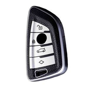 Huanyue Car Key Cover Tpu Leather Texture For Bmw Blade X1 X2 1 2 3 4 5 6 Series High End Bestseller - Product Image 2
