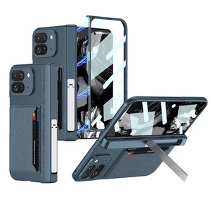 Funda <span class=keywords><strong>Plegable</strong></span> de Lujo para Teléfono Google <span class=keywords><strong>Pixel</strong></span> 9 Pro, Estilo Ejecutivo con Bolsillo Lateral Magnético, Soporte y Ranura para Tarjetas - Product Image 6