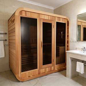 Cabine de Bain Thermale en Bois Authentique avec Chauffage Électrique Efficace, Sauna Domestique en Cèdre pour Résidence Privée et <span class=keywords><strong>Spa</strong></span> - Product Image 2