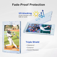 Étui de protection magnétique pour cartes TCG Sports Football Basketball Baseball, design ultra transparent, protection UV, 35PT