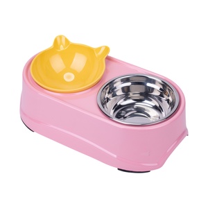 Bol pour animaux de compagnie en acier inoxydable 304 de qualité alimentaire, base en silicone antidérapante, anti-renversement, pour chien et chat, facile à nettoyer, bol pour nourriture et eau - Product Image 1