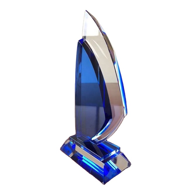 Cheap Wholesale K9 Rough Customized 3d Laser Engraving Round Glass Award Crystal Glass Trophy