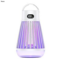 Lampe anti-moustiques électronique LED portable en silicone pour extérieur, attrape-insectes, lampe de camping