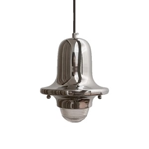 French Vintage Style Pendant <b>Light</b> Chrome Round Led Single Head Home Lighting For Bedroom Entryway Hallway - Product Image 5