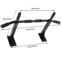 Barre de traction en acier pour la musculation et les pompes, équipement de fitness à domicile pour entraînement en porte ouverte