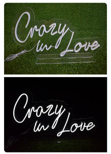 สั่งทำป้ายไฟ LED อิเล็กทรอนิกส์แบบกำหนดเองสำหรับตกแต่งผนังงานแต่งงาน; ไฟนีออนสำหรับงานปาร์ตี้ งานแต่งงาน และตกแต่งห้องนั่งเล่น - Product Image 6