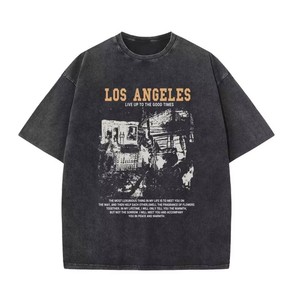 เสื้อยืดวินเทจสไตล์สโตนวอช น้ำหนัก 250 กรัม ผ้าฝ้าย 100% ทรงโอเวอร์ไซส์ ยูนิเซ็กส์  เสื้อเปล่าสำหรับสกรีนลาย รับผลิตแบบ OEM ODM ขายส่ง เสื้อผ้าสตรีทแวร์ - Product Image 1