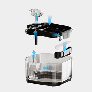 Fontaine à eau automatique Furbo Cat Water Fountain Bell FT500 noire, modèle à brancher, grande capacité, amovible, pour chiens et chats - Product Image 1