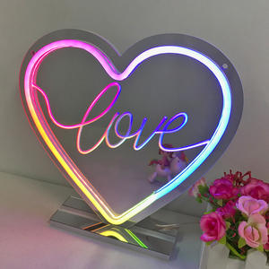 Diseño personalizado acrílico personajes neón te amo carta decoración 3D LED boda confesión tallado coches - Product Image 3