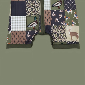 Mono de bebé de manga corta con cremallera verde, estilo caza, con diseño de pato mallard y ciervo, para niños, ropa de bebé de boutique, venta al por mayor, alta calidad, gran oferta - Product Image 4
