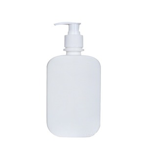 Botellas de plástico PE cuadradas blancas de 500 ml con tapa de rosca para envasado de cuidado personal - Product Image 5