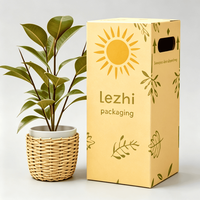 Boîtes d'emballage en carton personnalisées pour plantes vivantes en pot, naturelles ou artificielles