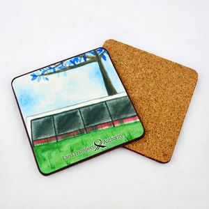 Posavasos Cuadrado de Corcho Ecológico de 9x9cm con Impresión UV Personalizada y Logotipo, para Portavasos, con Impresión Sostenible - Product Image 4