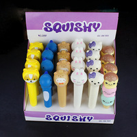 Stylo Magique Anti-Stress Kawaii Créatif, Jouet à Presser Squishy, Encre Noire, Papeterie Étudiant, Cadeau Enfant