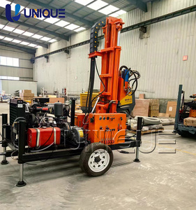 42kw plate-forme de forage de puits de roue hydraulique multifonctionnelle plate-forme de forage de puits d'eau roues portables à haut rendement 120m plate-forme de forage - Product Image 4