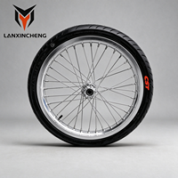 Nouveau kit de roues Supermoto 17 pouces Light Bee XLBX chromé argenté pour Talaria MX4/MX3/X3 – Pneu haute performance pour E-Bike 70/90