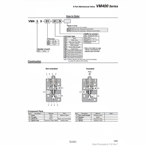 Válvula de control mecánico neumática SMC modelo - Product Image 1
