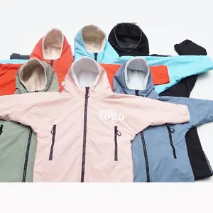 OEM factory custom change robe sherpa in pile impermeabile fasciatoio adatto per gli sport all'aria aperta