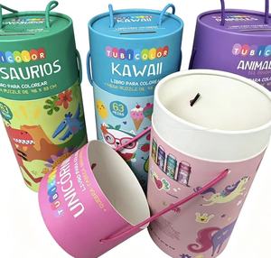 Custom Eco-Friendly Food-Grade Round Kraft Paper Can, Chocolate Candy Puzzle Paper Tube Packaging <b>Container</b> - Product Image 1