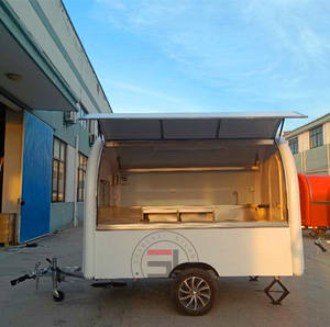 รถขายอาหารเคลื่อนที่คุณภาพสูง ทำจากไฟเบอร์กลาส สำหรับขายอาหารว่างและอาหารจานด่วน รถเข็นปรับแต่งได้ พร้อมรับประกัน 1 ปี - Product Image 3