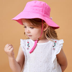 Sombrero de Sol para Bebé, Verano 2022, Estampado Floral y Animal, Protección <span class=keywords><strong>UV</strong></span>, Bonito Sombrero de Playa de Ala Ancha para Niños y Niñas - Product Image 3