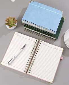 Vente d'usine - Carnet à spirales relié - Journal personnalisé - A5 - Cuir PU épais - Cadeau avec logo personnalisable - Product Image 2